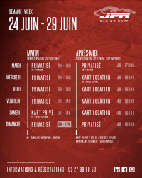 Planning de la semaine