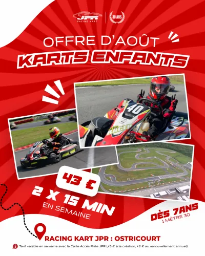 OFFRE D’AOÛT : KARTS ENFANTS